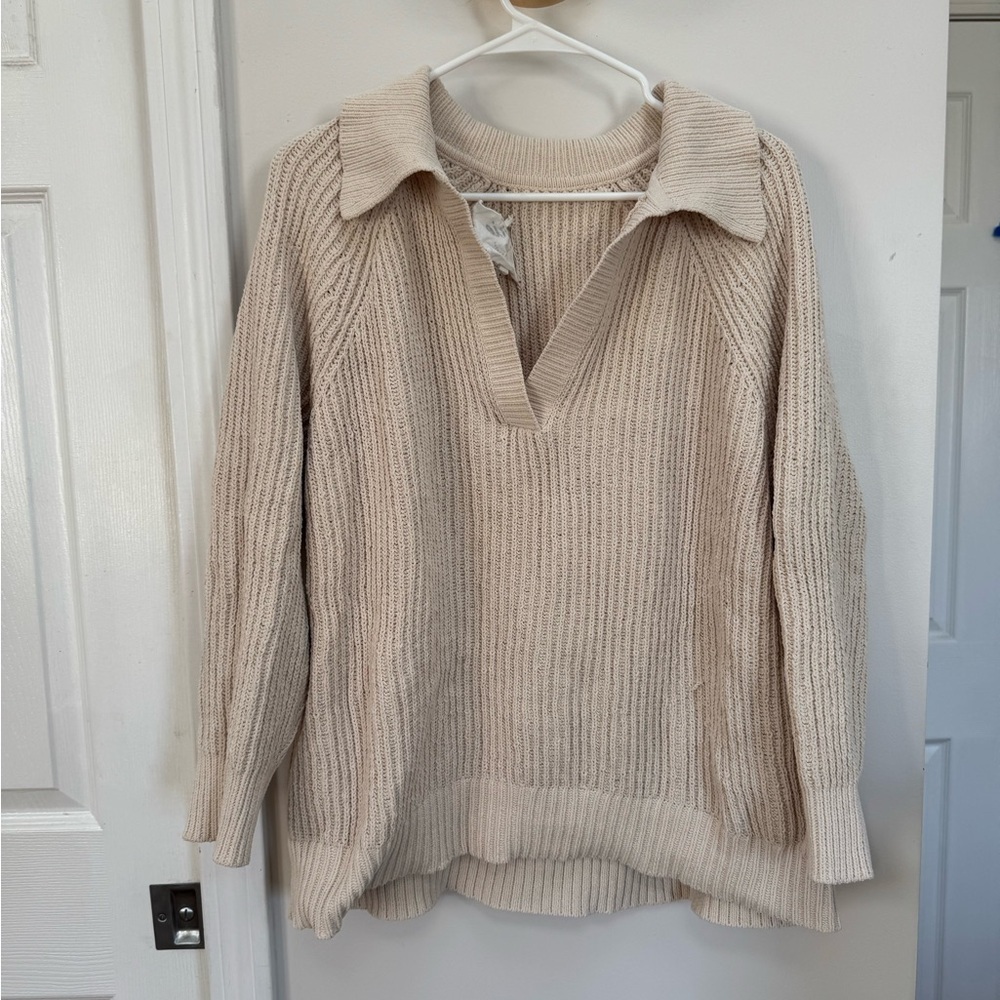 Oversized knit sweater
